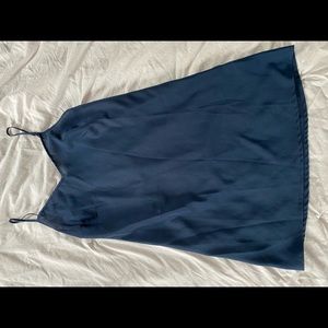 Blue dress slip